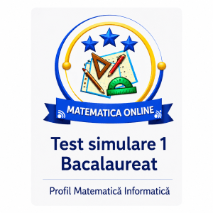 test simulare 1 matematica informatica