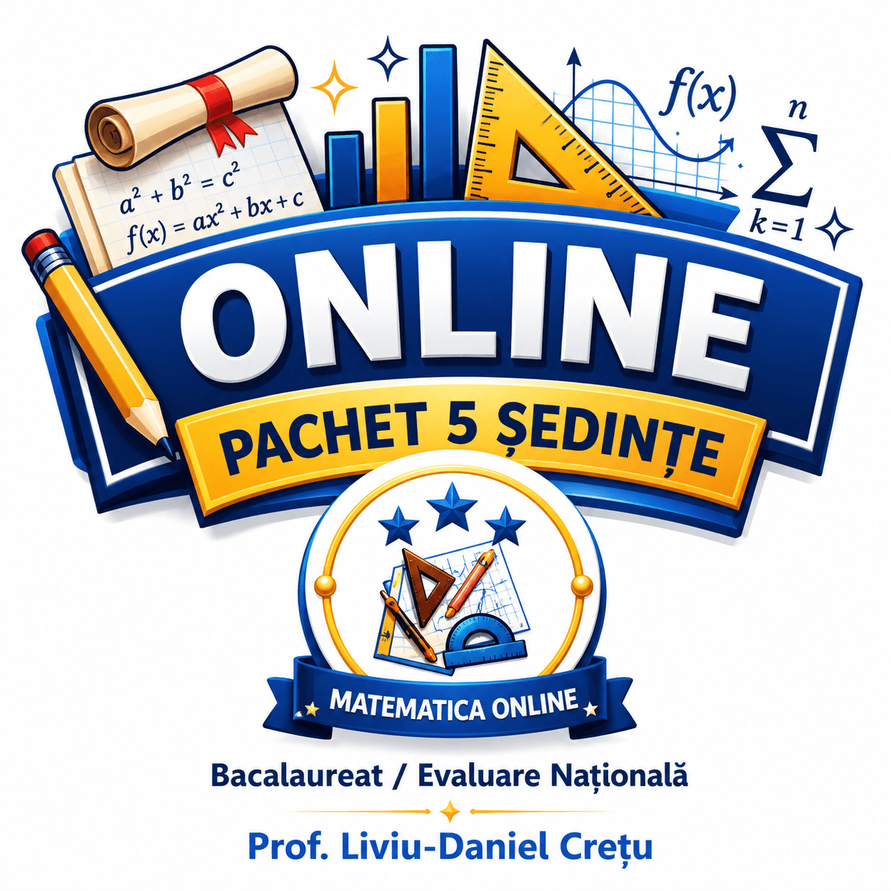 Pachet online – 5 ședințe Bacalaureat / Evaluare Națională
