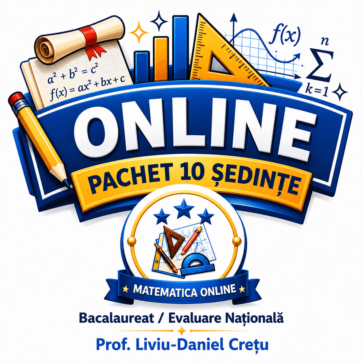 Pachet online – 10 ședințe Bacalaureat / Evaluare Națională